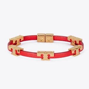 NWT~TORY BURCHBurch~Sherif-T Wrap Logo Bracelet
